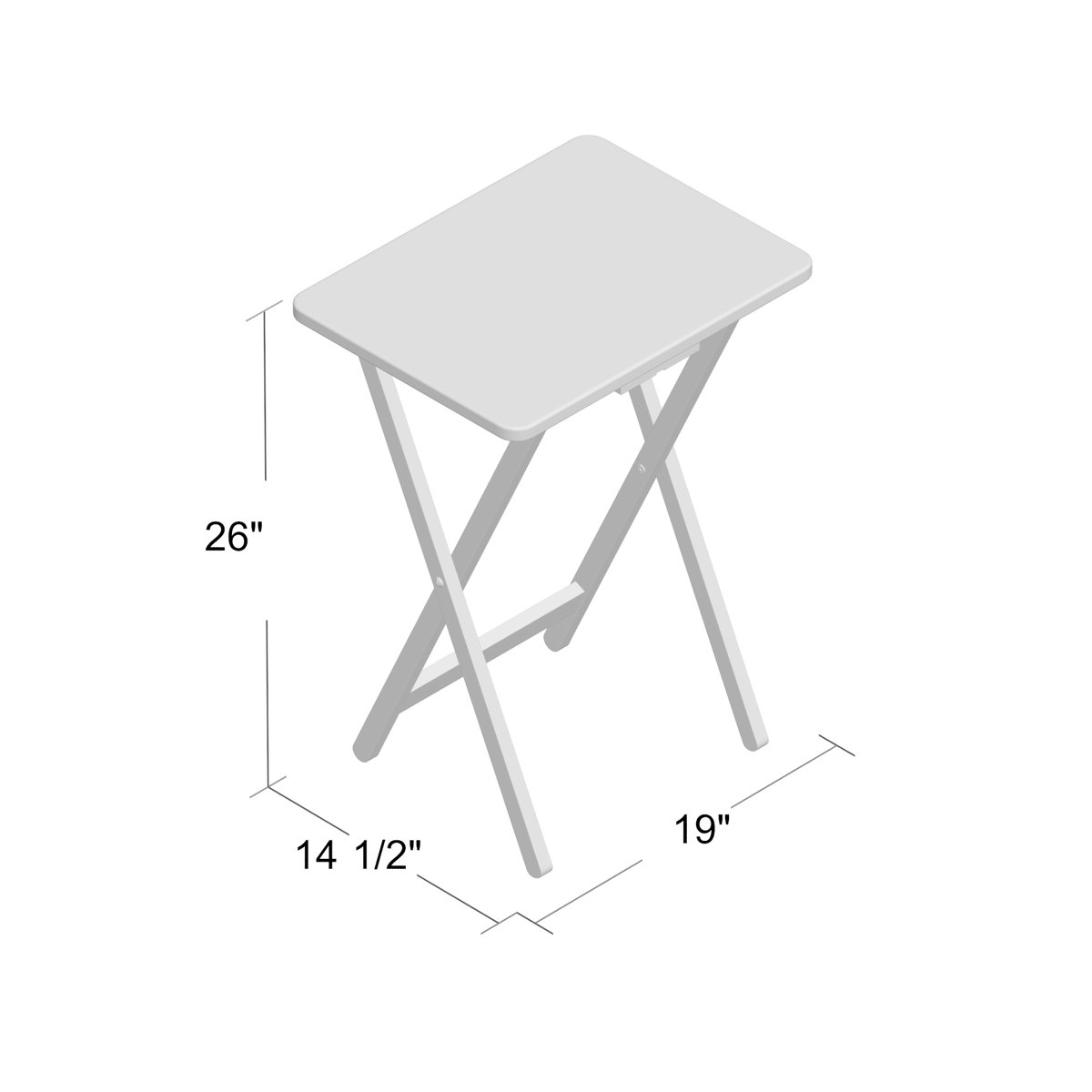 Red Barrel Studio® Baca Folding TV Tray Table Set with Stand & Reviews